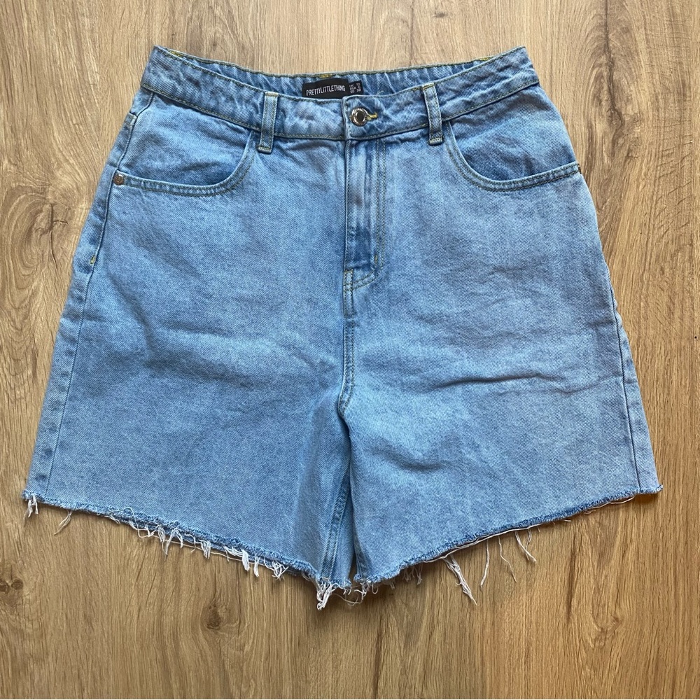 Pretty little thing Blue Denim Women Shorts